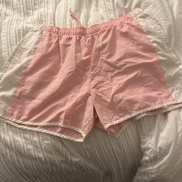 Nike Pants - NIKE Pink and white running shorts. XL